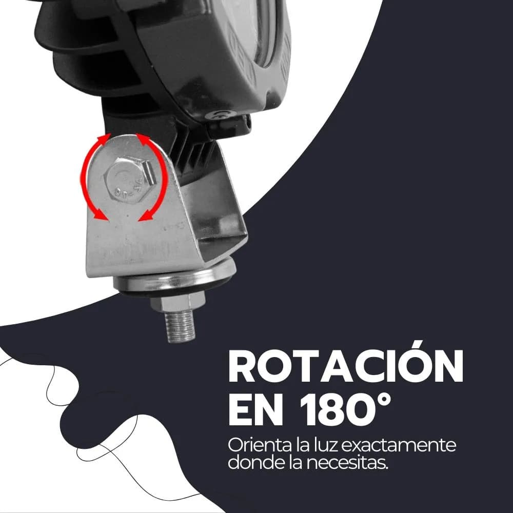 Foco Led 51w Alta Potencia Impermeable Con Base Universal — imagen 8