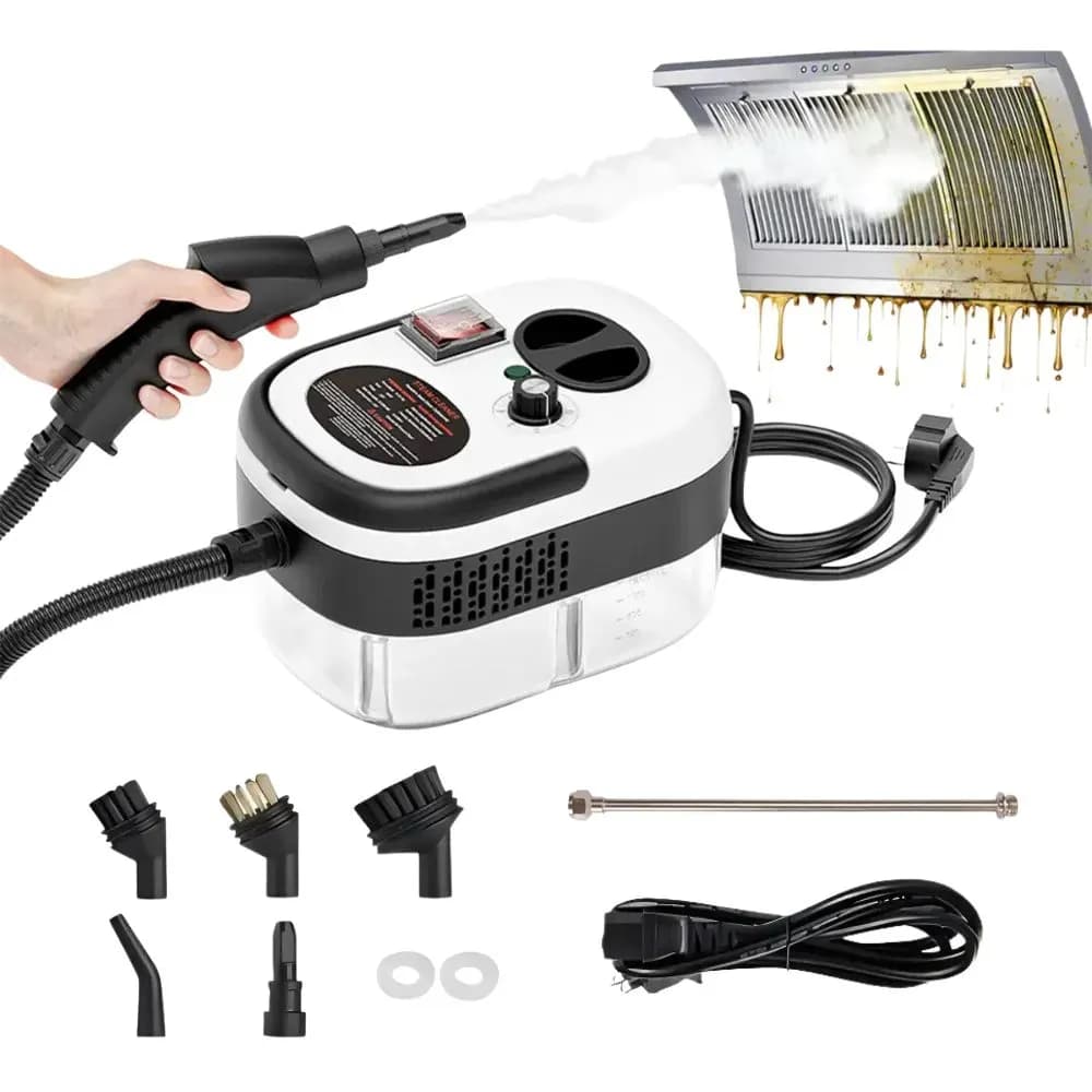 Limpiador A Vapor 2500w Alta Presión Cocina Baño Auto Blanco — imagen 1