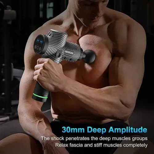 Pistola De Masaje Muscular Profesional Electrico Kine Spa Gris — imagen 2