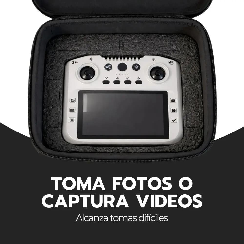 Drone Brushless Con Cámara, Control Lcd Y Giro 360° Blanco — imagen 7