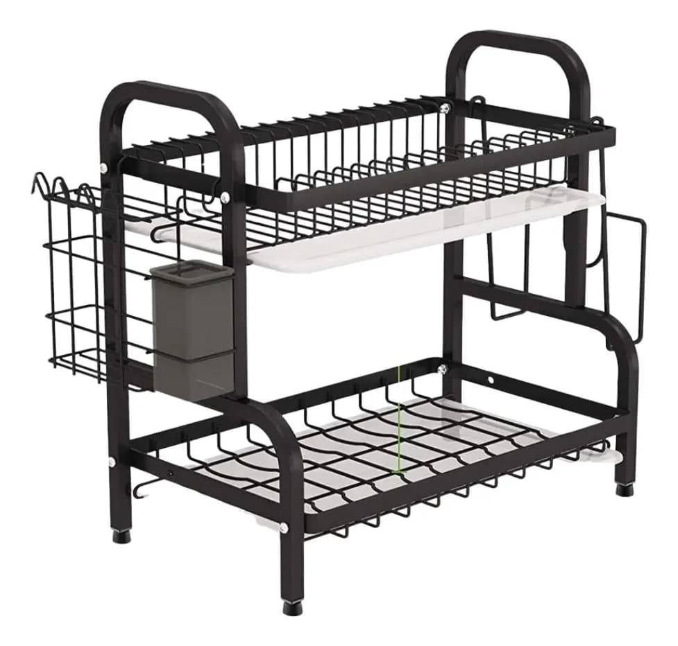 Secador Escurridor De Loza Platos 2 Niveles — imagen 2