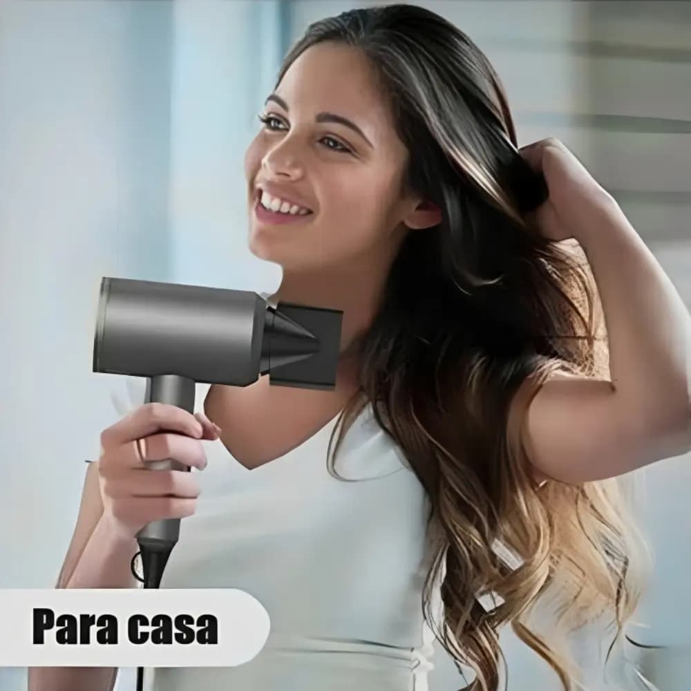 Secador De Pelo Iónico Profesional, Potente Secador De Pelo Plateado — imagen 8