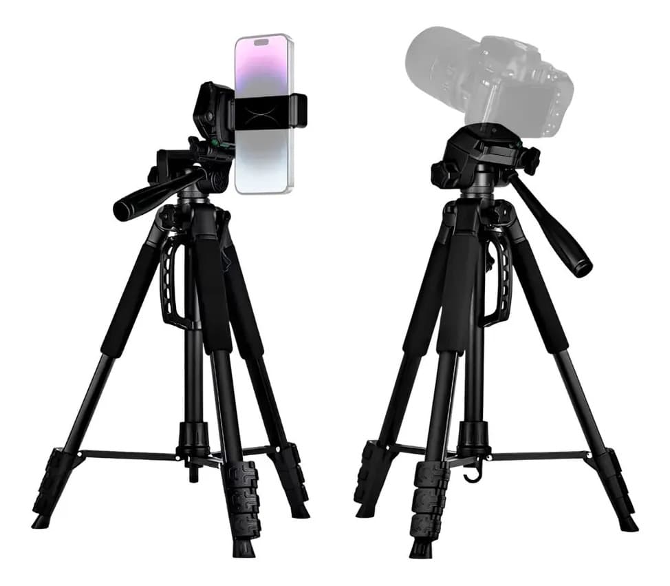 Trípode Profesional 182cm 360° Video + Bolso De Transporte Negro