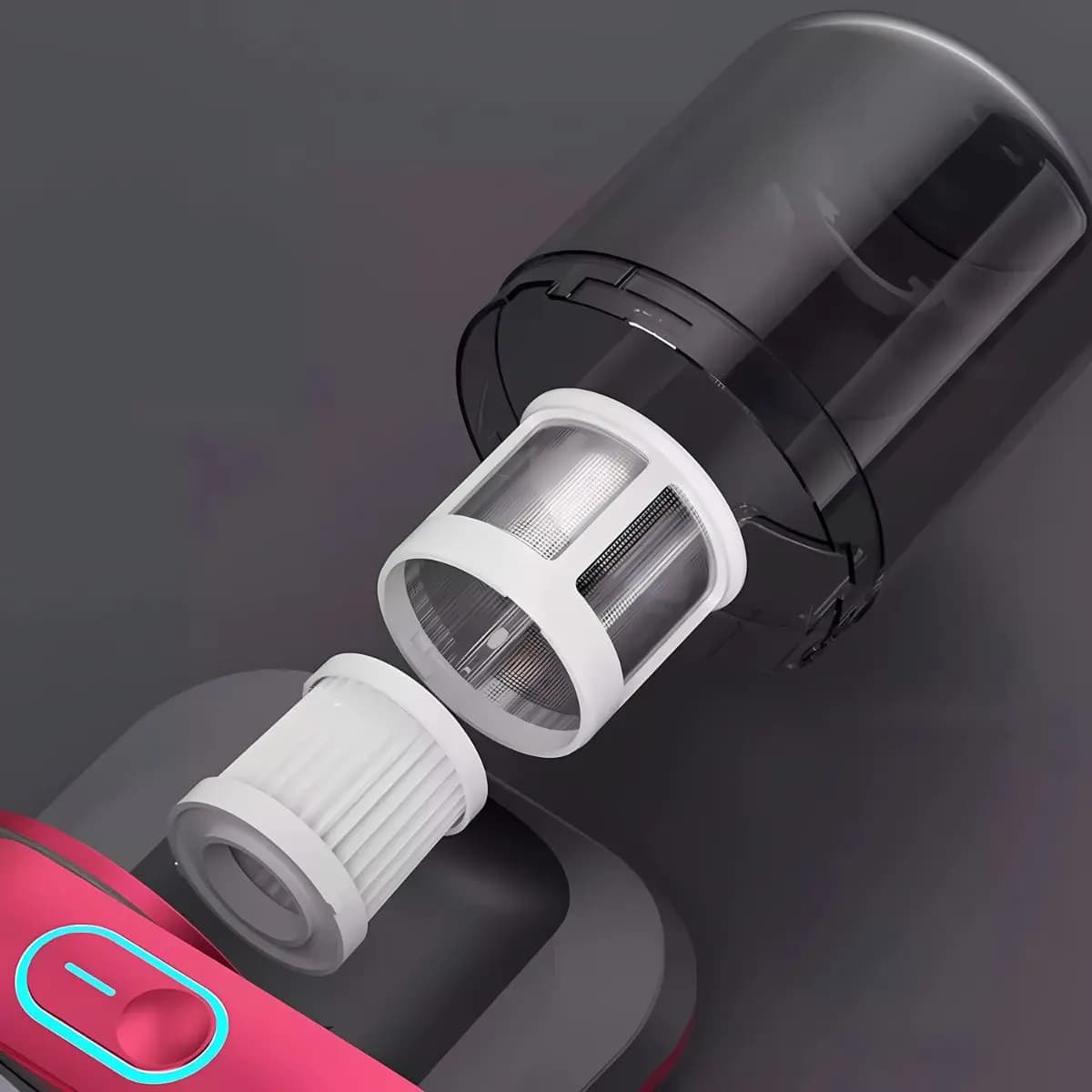 Aspiradora Inalámbrica Eliminadora De Ácaros Al Vacío Color Rosa — imagen 7