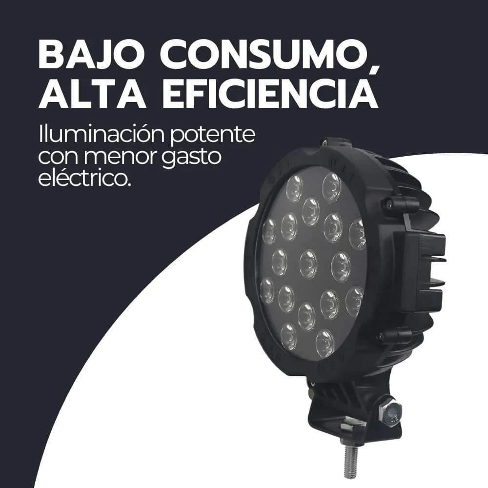 Foco Led 51w Alta Potencia Impermeable Con Base Universal — imagen 10