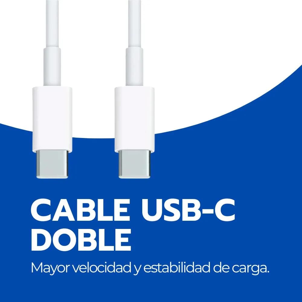 Cargador 87w Cable Tipo C Carga Rápida Para Laptop Y Macbook Blanco — imagen 10