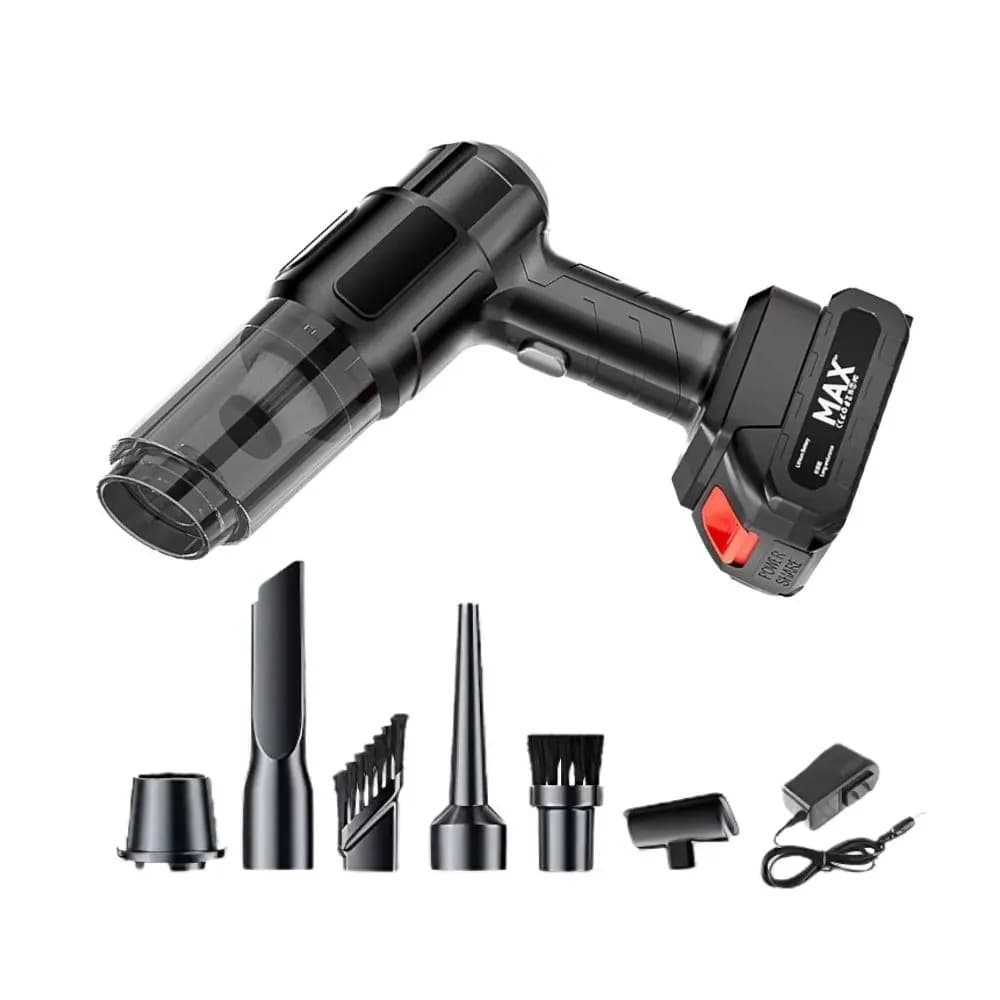 Aspiradora Inalámbrica Portátil Auto Alta Potencia 13000mah Negro — imagen 2