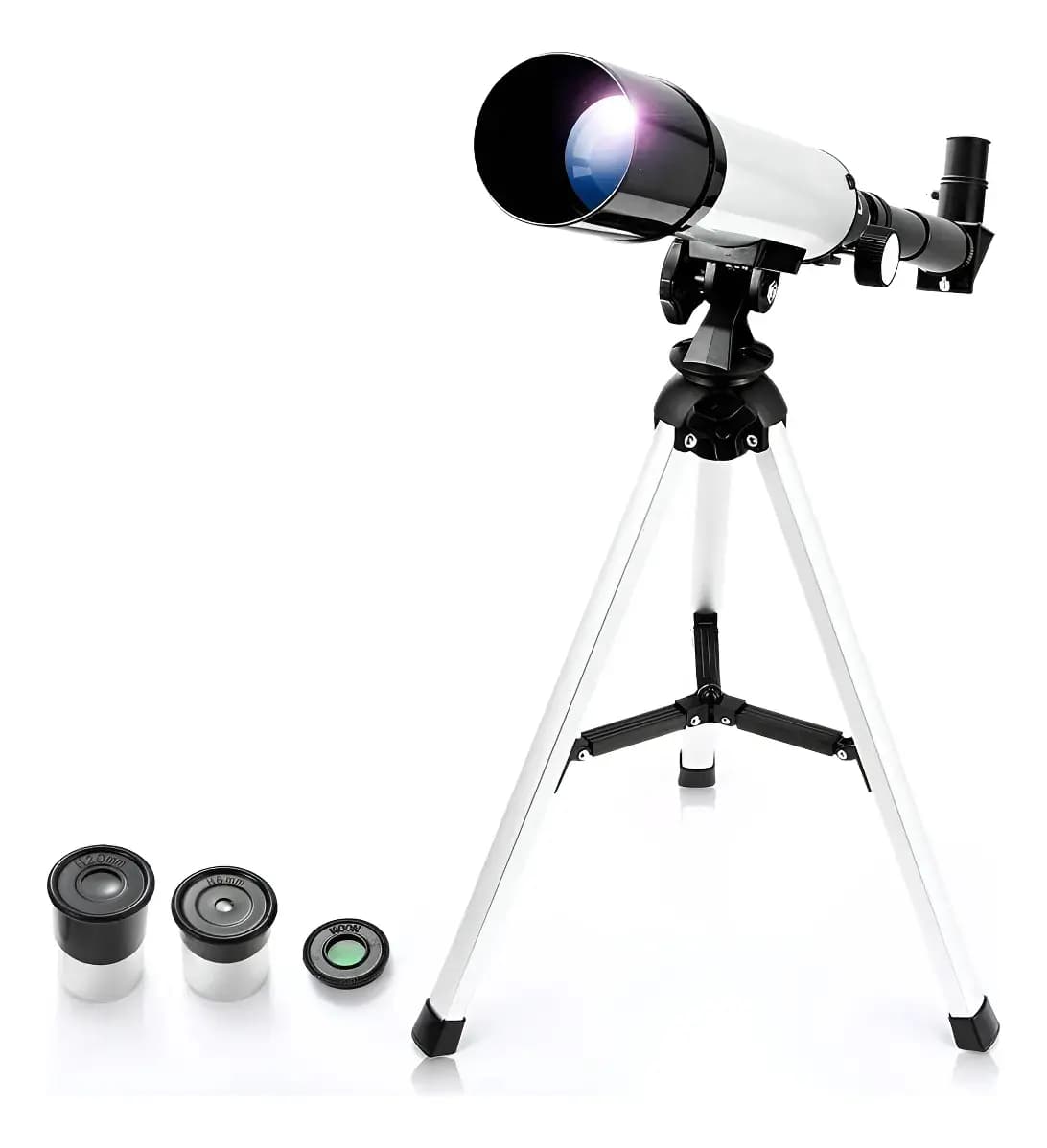 Telescopio Astronómico Profesional Monocular F36050m Color Plateado