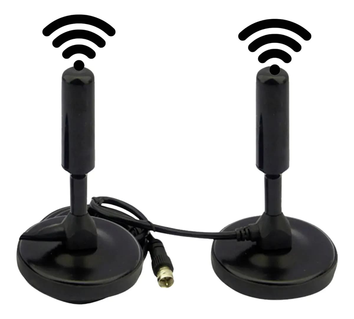 Pack 2 Antena Tv Digital Hd Tvd Smart Tv Negro