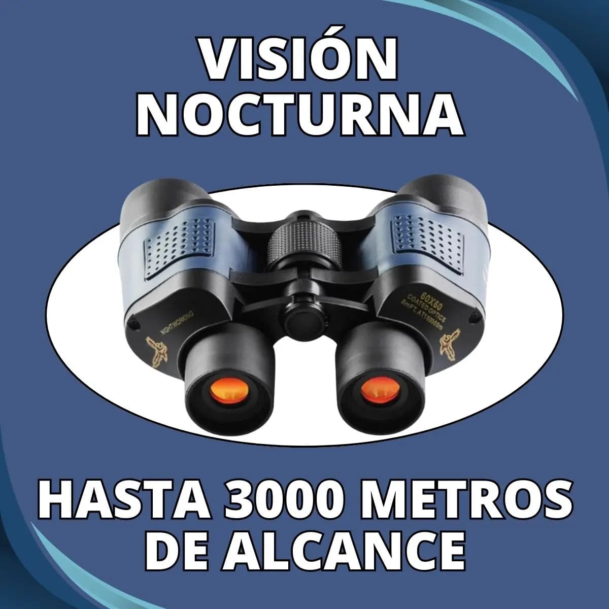 Binoculares Profesionales 60x60 Caza Binocular 1000m Pro Color Azul — imagen 7