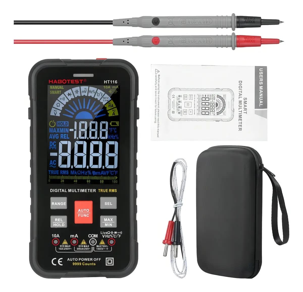 Multímetro Digital Portátil Multitester Ht116 — imagen 3
