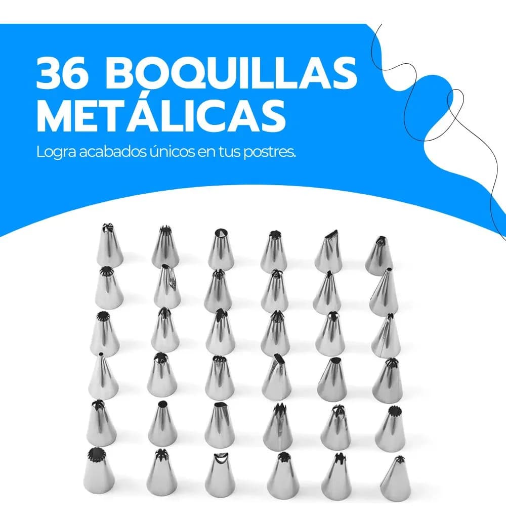Set Decorador de Pasteles 66 Piezas Reposteria — imagen 5