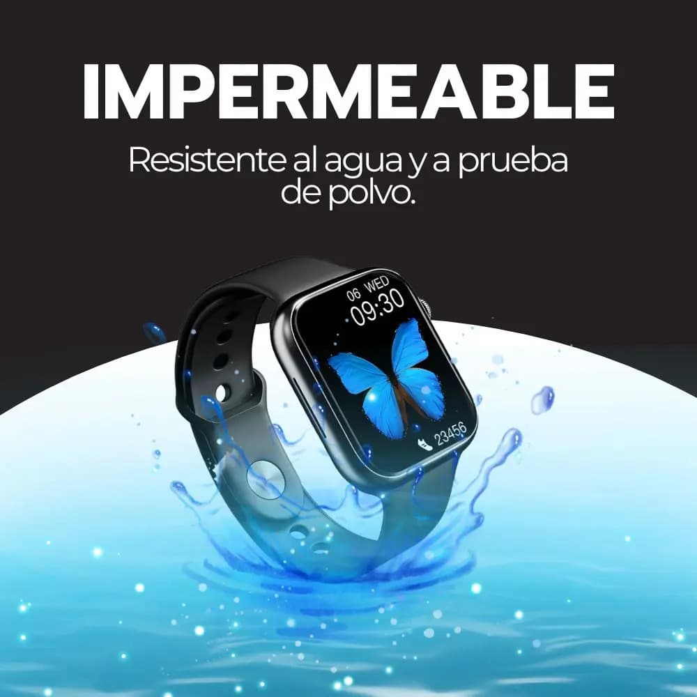 Smartwatch 2.1 Ips Deportivo Bluetooth Carga Inalámbrica Blanco Milanés Negro — imagen 9