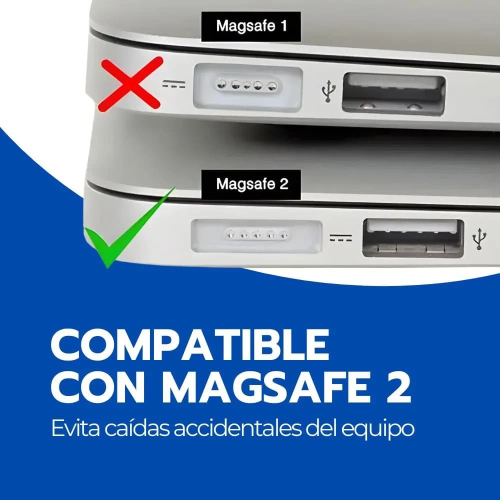 Cargador Macbook Y Laptop 60w Desmontable Conector T Negro — imagen 10