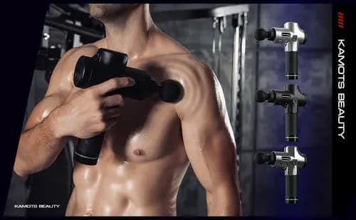 Pistola De Masaje Muscular Profesional Electrico Kine Spa Gris — imagen 6