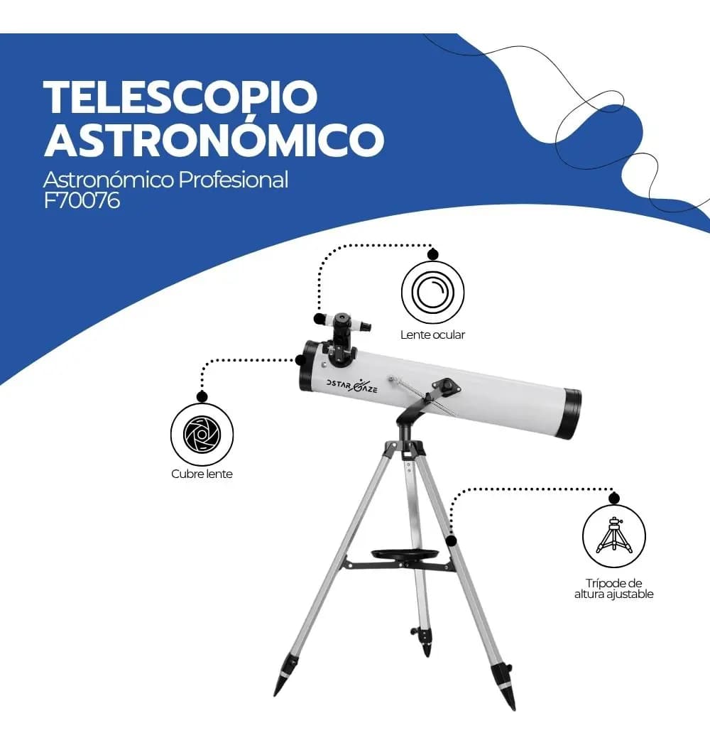 Telescopio Astronómico Profesional F70076 — imagen 4