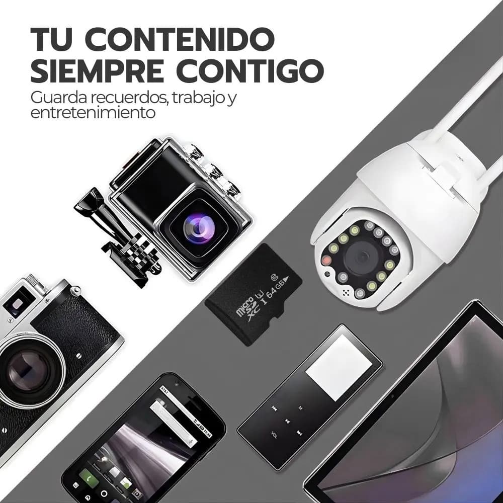 Tarjeta Micro Sd 64gb Clase 10 U3 Alta Velocidad — imagen 8