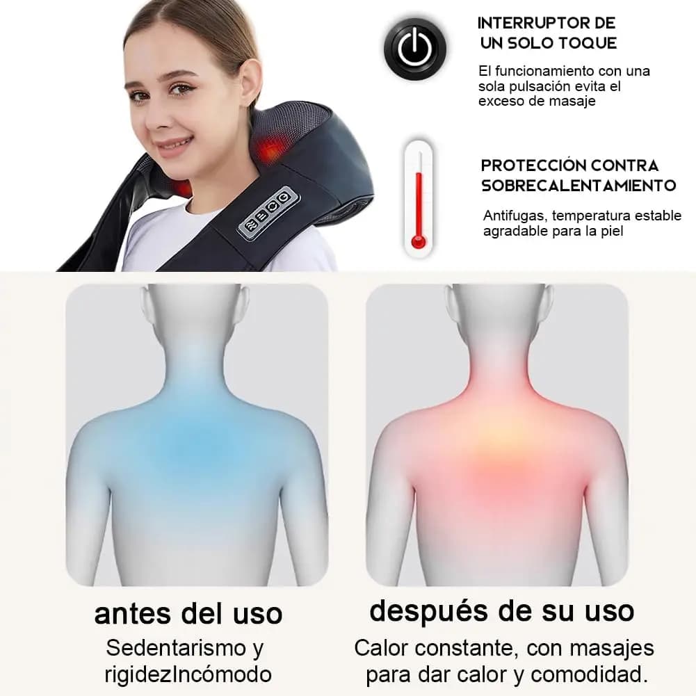 Masajeador Profesional De Espalda Hombro Cuello Relajación — imagen 4