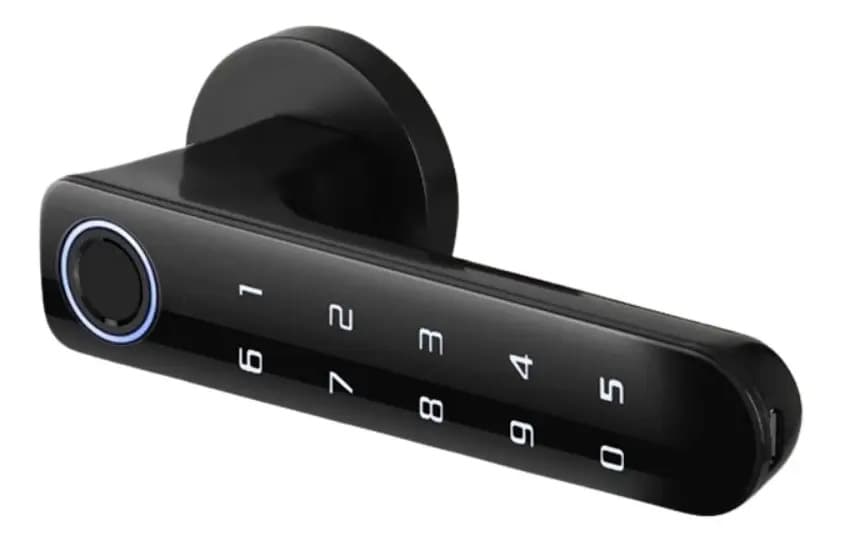 Cerradura Inteligente Digital Huella Bluetooth Y Contraseña Negro