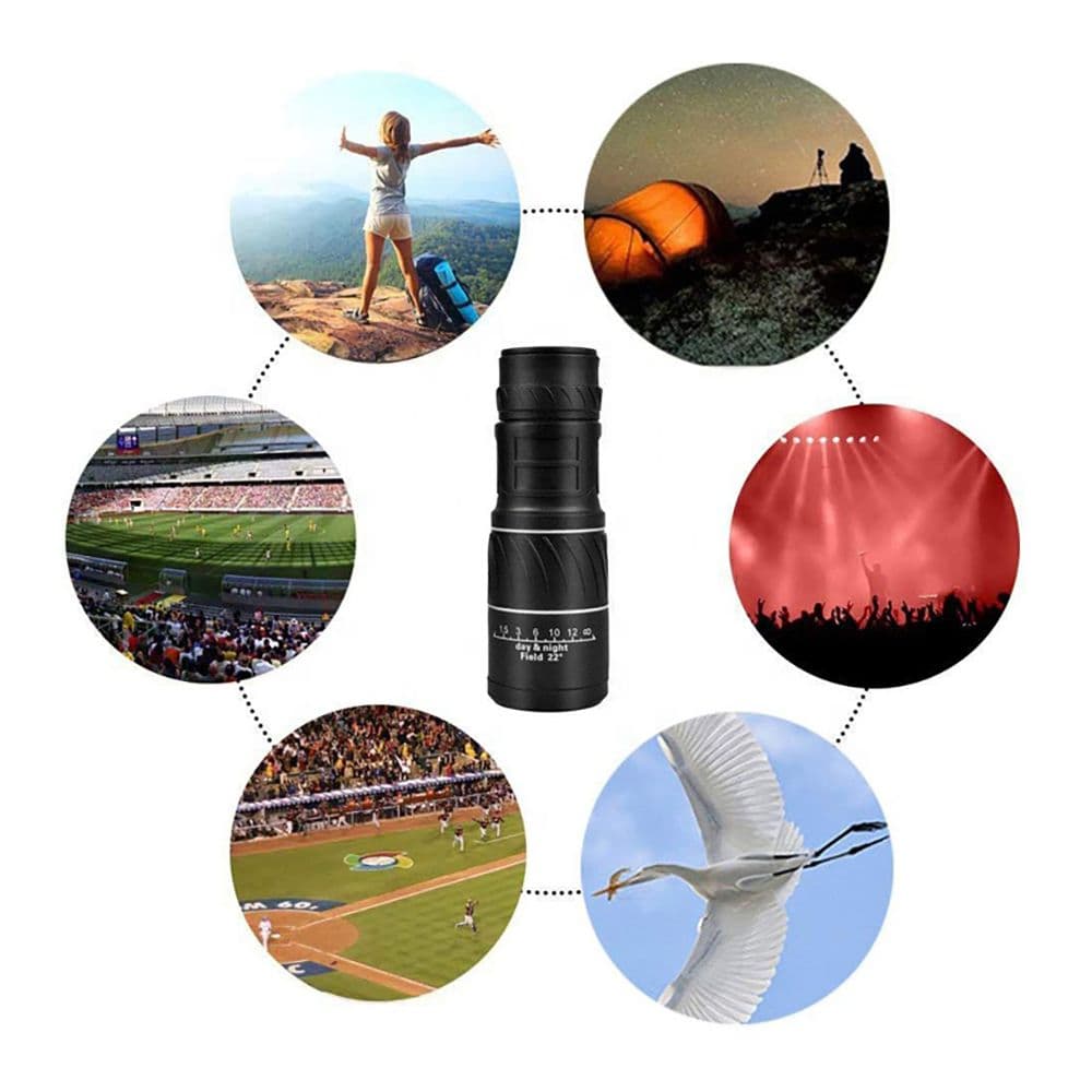 Monocular Binoculares Profesionales Lentes Larga Distancia — imagen 8