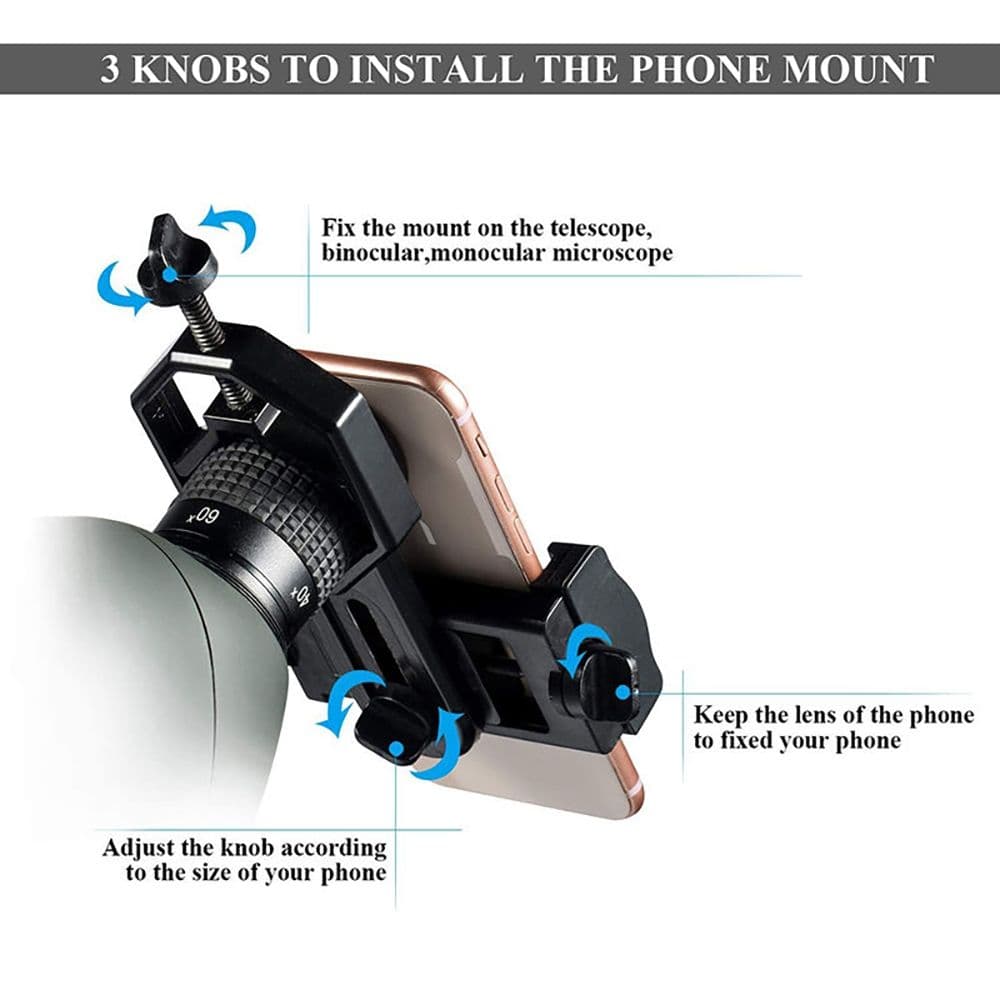 Adaptador Universal Celular Telescopio Microscopio Binocular — imagen 8