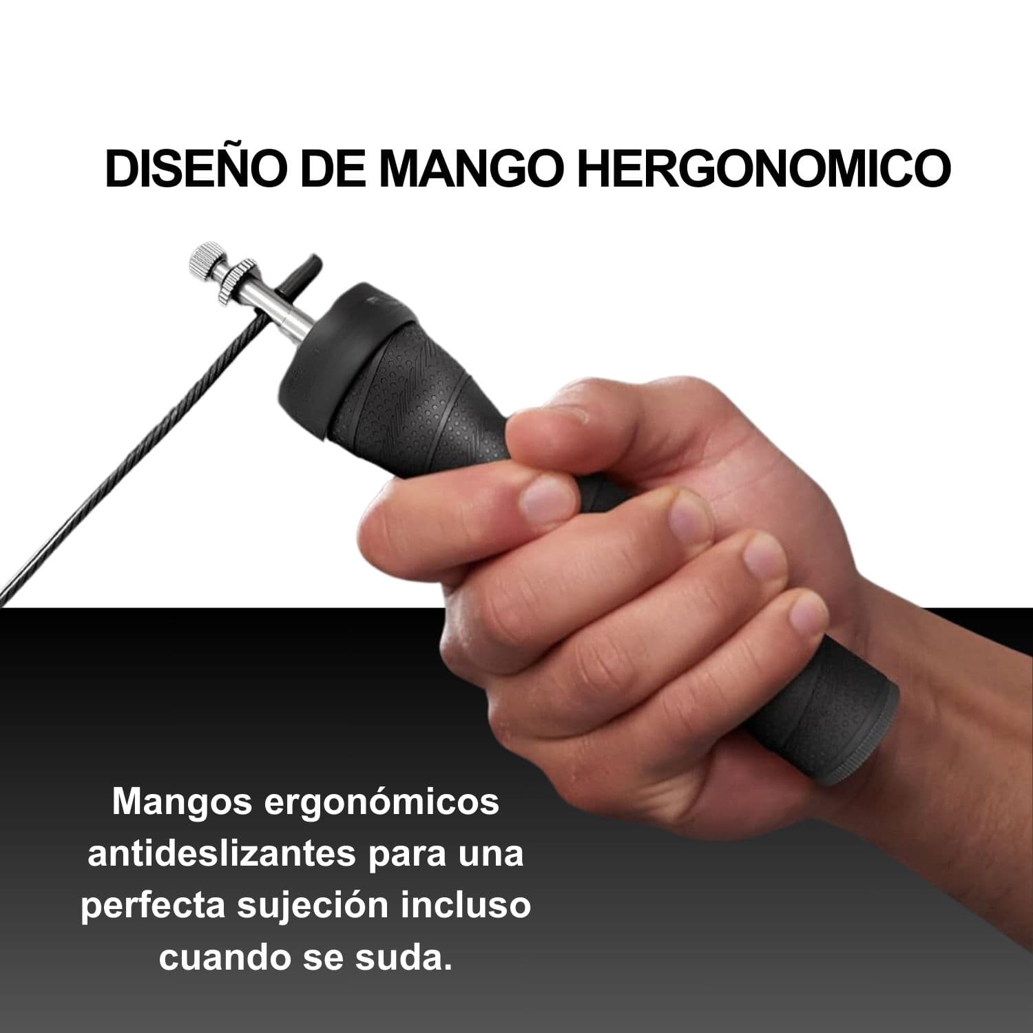 Cuerda para saltar crossfit ajustable con rodamiento + Bolso — imagen 7