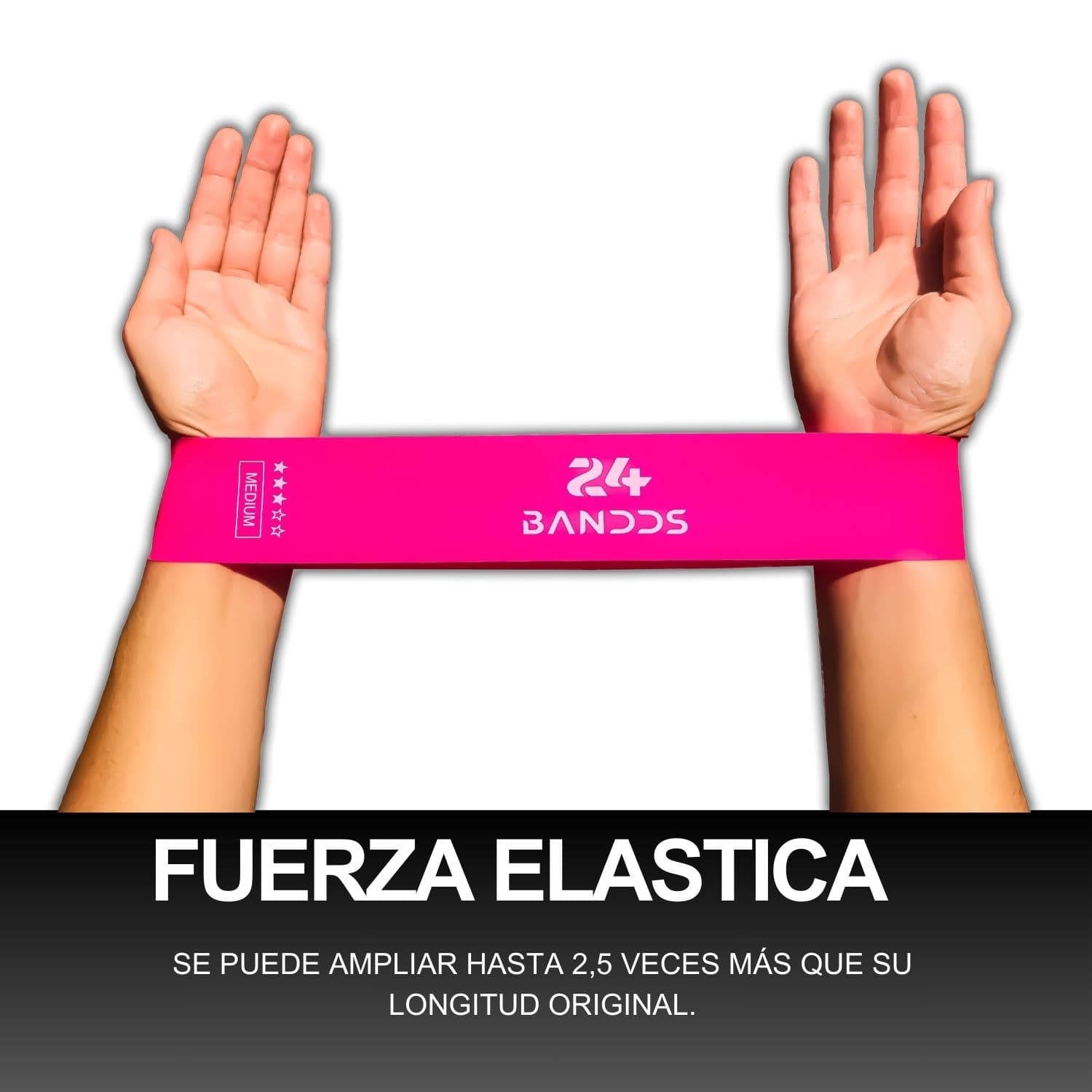 Pack 5 Bandas Elásticas Resistencia Circulares Yoga Pilates — imagen 3