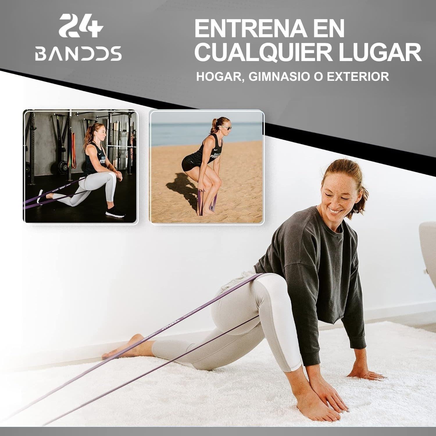 Powerband banda de Resistencia Crossfit Gym Calistenia 36kg — imagen 4