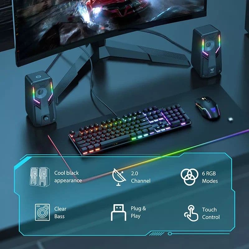 Parlantes Pc Gamer Onikuma G6 — imagen 2
