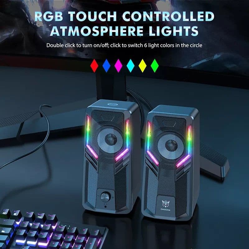 Parlantes Pc Gamer Onikuma G6 — imagen 3