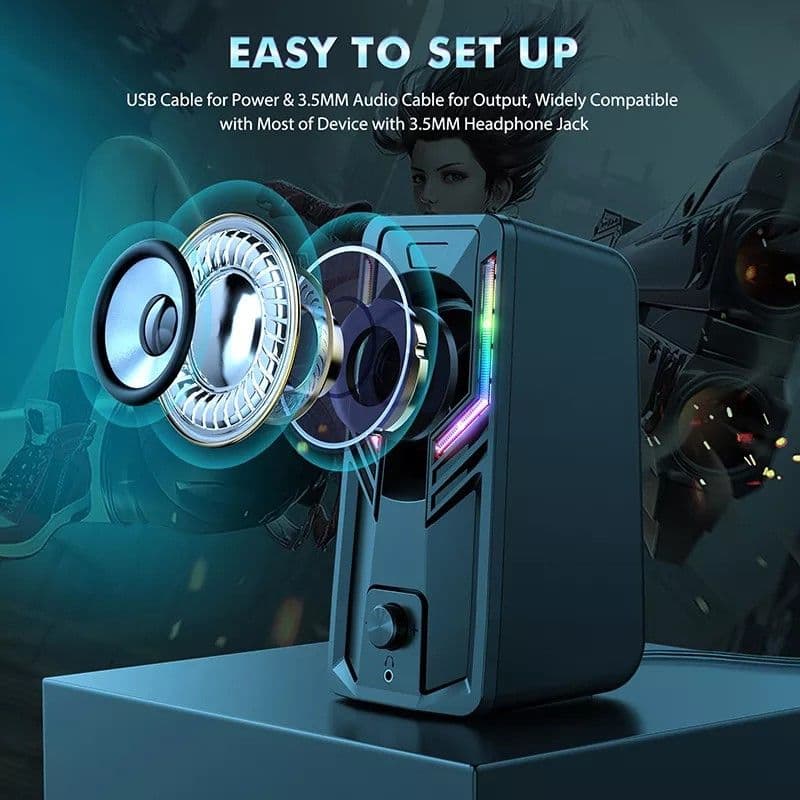 Parlantes Pc Gamer Onikuma G6 — imagen 7