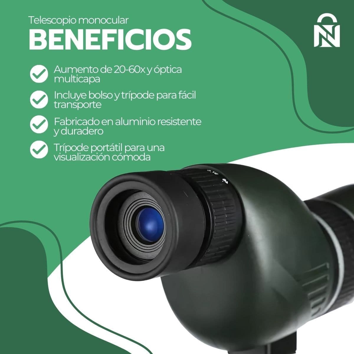 Telescopio Monocular HD Eyebre 20-60x60 — imagen 5