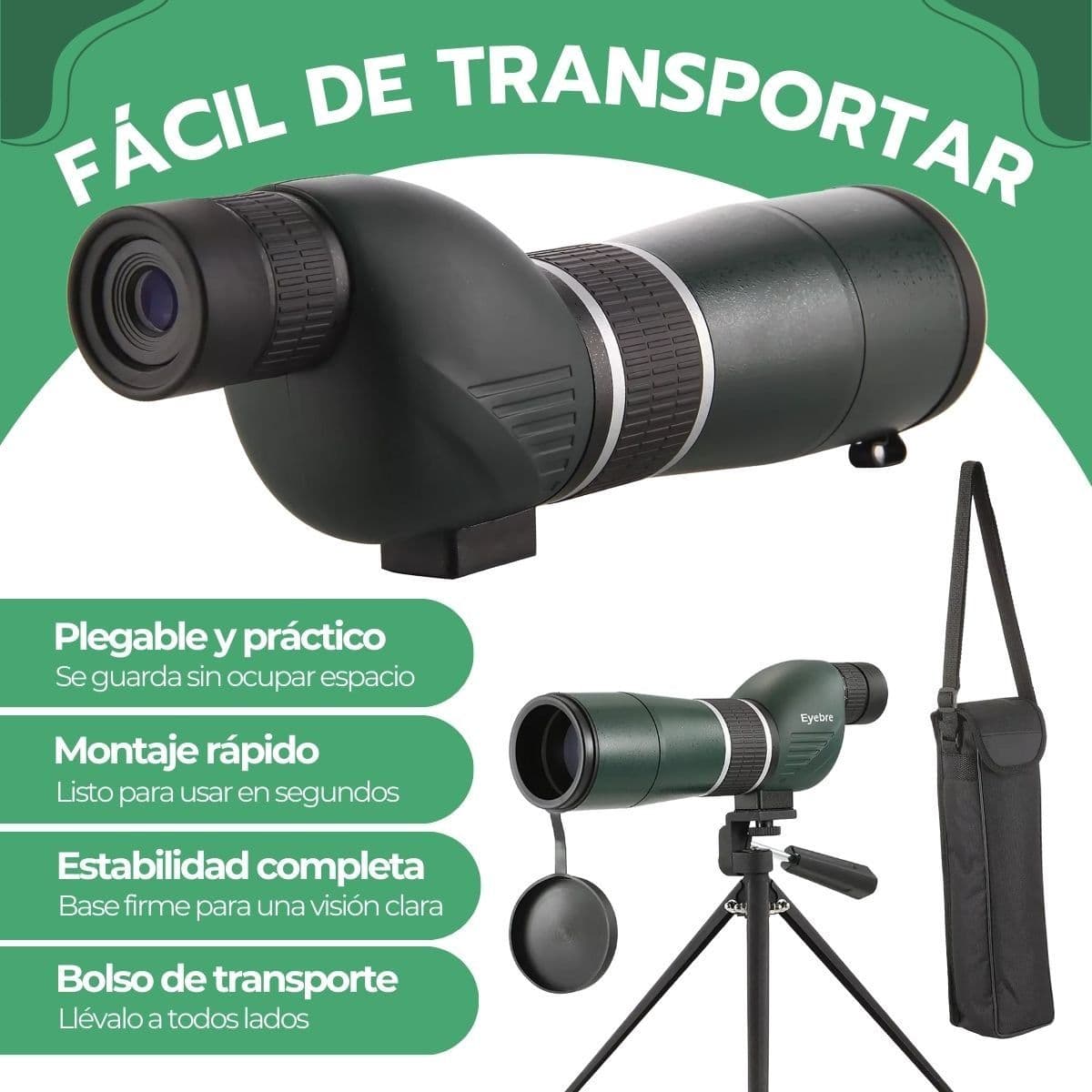 Telescopio Monocular HD Eyebre 20-60x60 — imagen 8