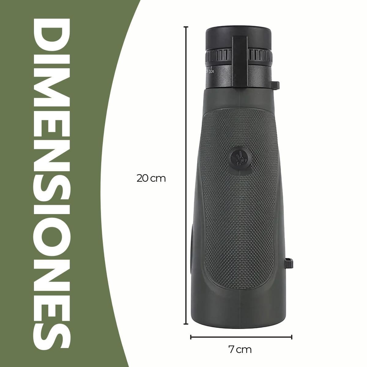 Telescopio Monocular HD 50X BAK4 Impermeable Trípode — imagen 8