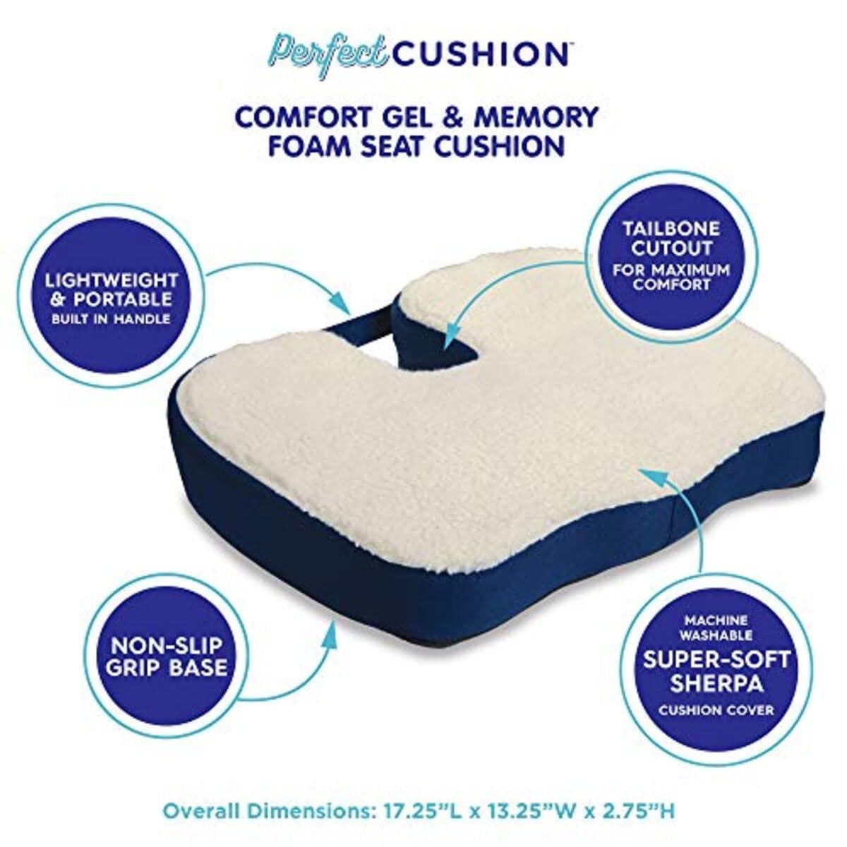 Cojín Soporte Ortopedico Silla Ergonómico Lumbar — imagen 3
