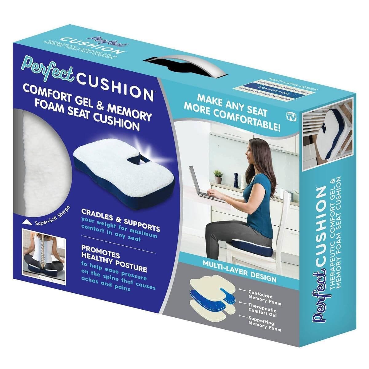 Cojín Soporte Ortopedico Silla Ergonómico Lumbar — imagen 8