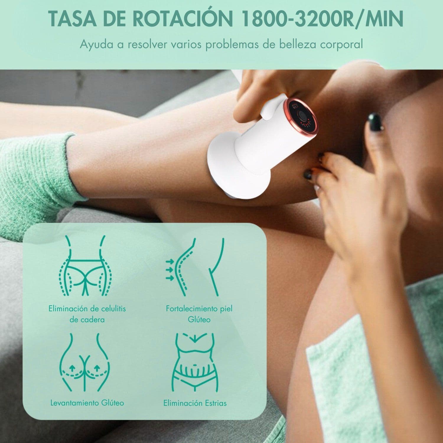 Masajeador Reductor De Celulitis Eléctrico Tonificante Full — imagen 3
