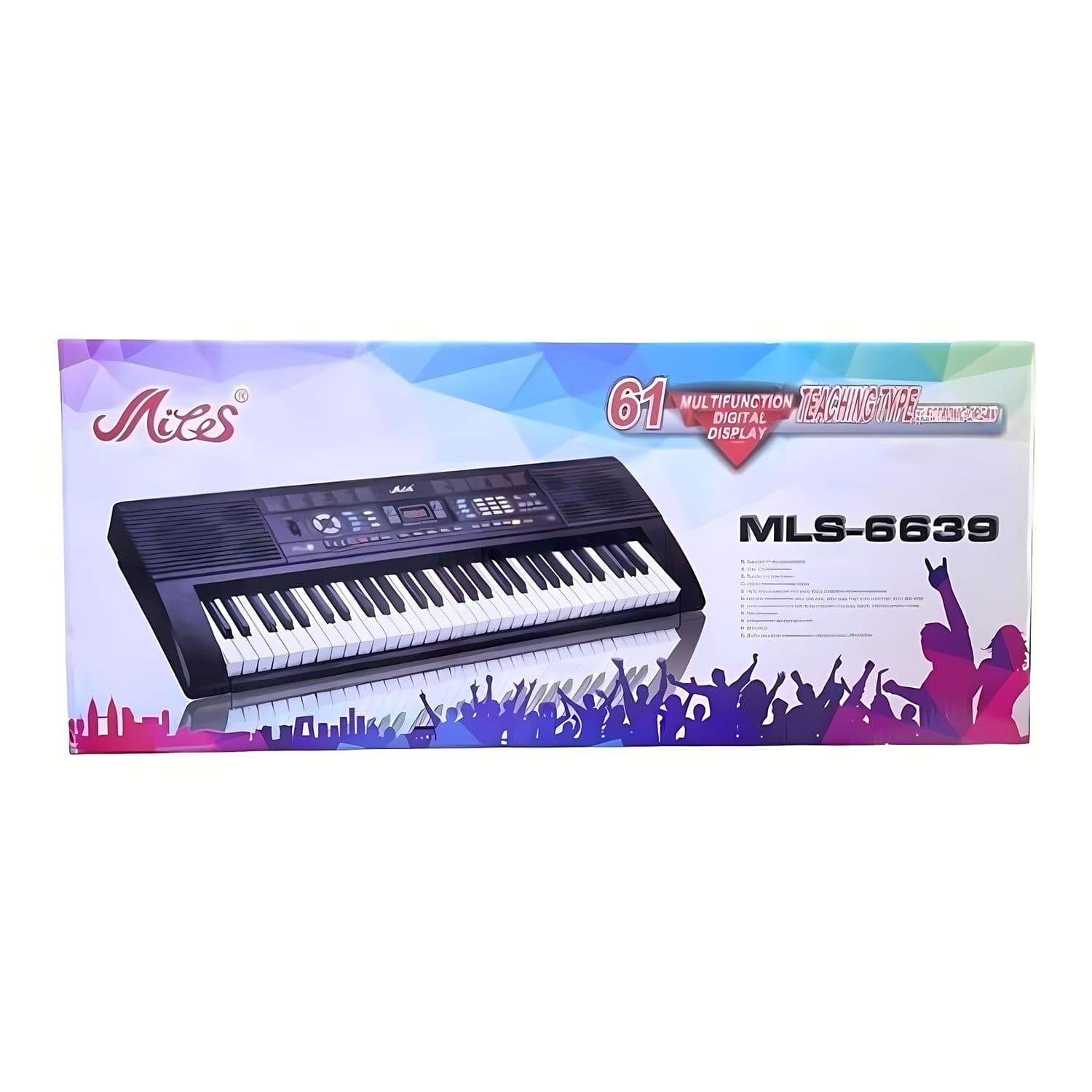 Piano Eléctrico 61 teclas teclado Musical MLS polifónico — imagen 2