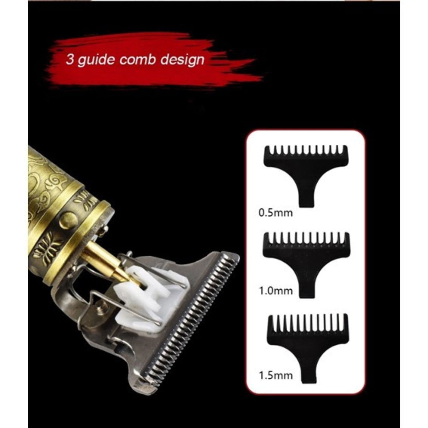 Maquina Cortadora Pelo Metálica Recargable Usb Profesional — imagen 7