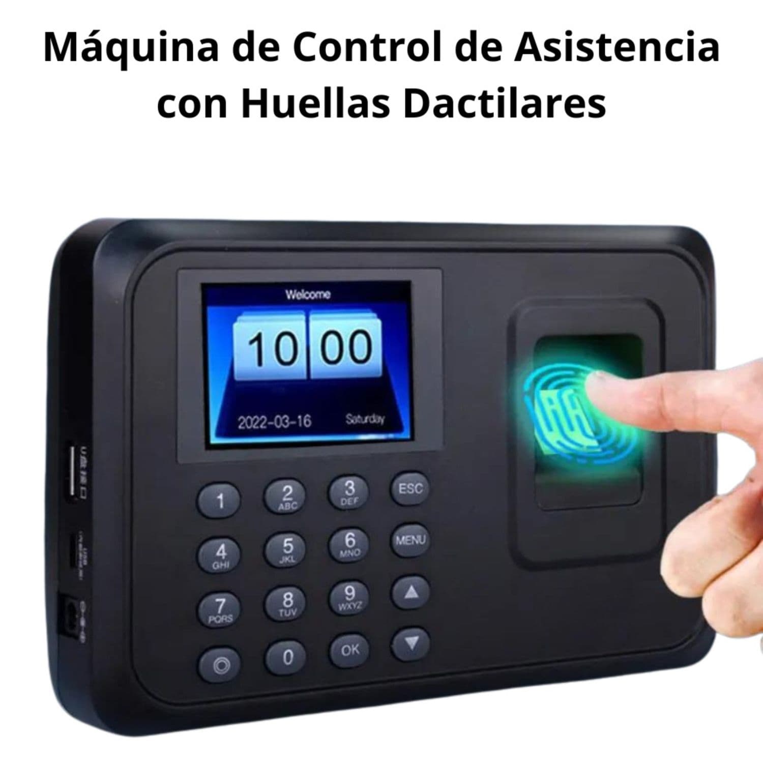 Reloj Control Asistencia Huella Digital Biométrico SXC-08049 — imagen 4