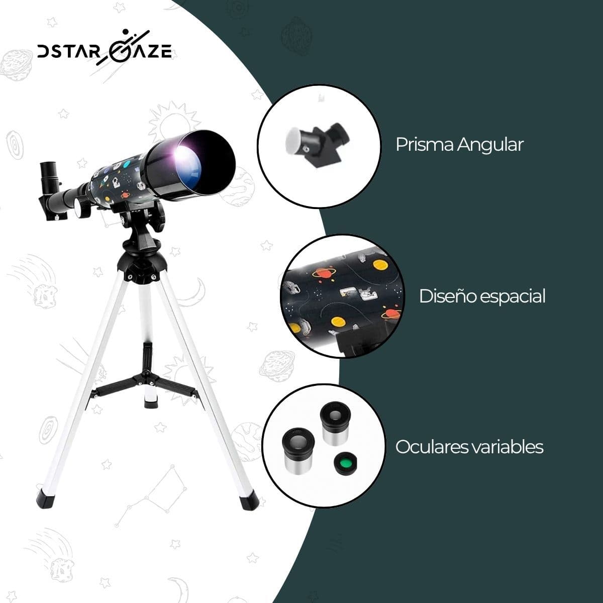 Telescopio Astronómico Profesional F36050m diseño espacial — imagen 4
