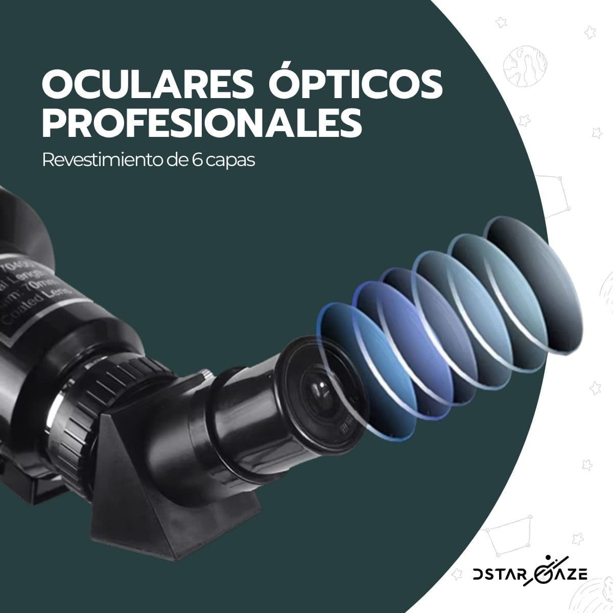 Telescopio Astronómico Profesional F36050m diseño espacial — imagen 7