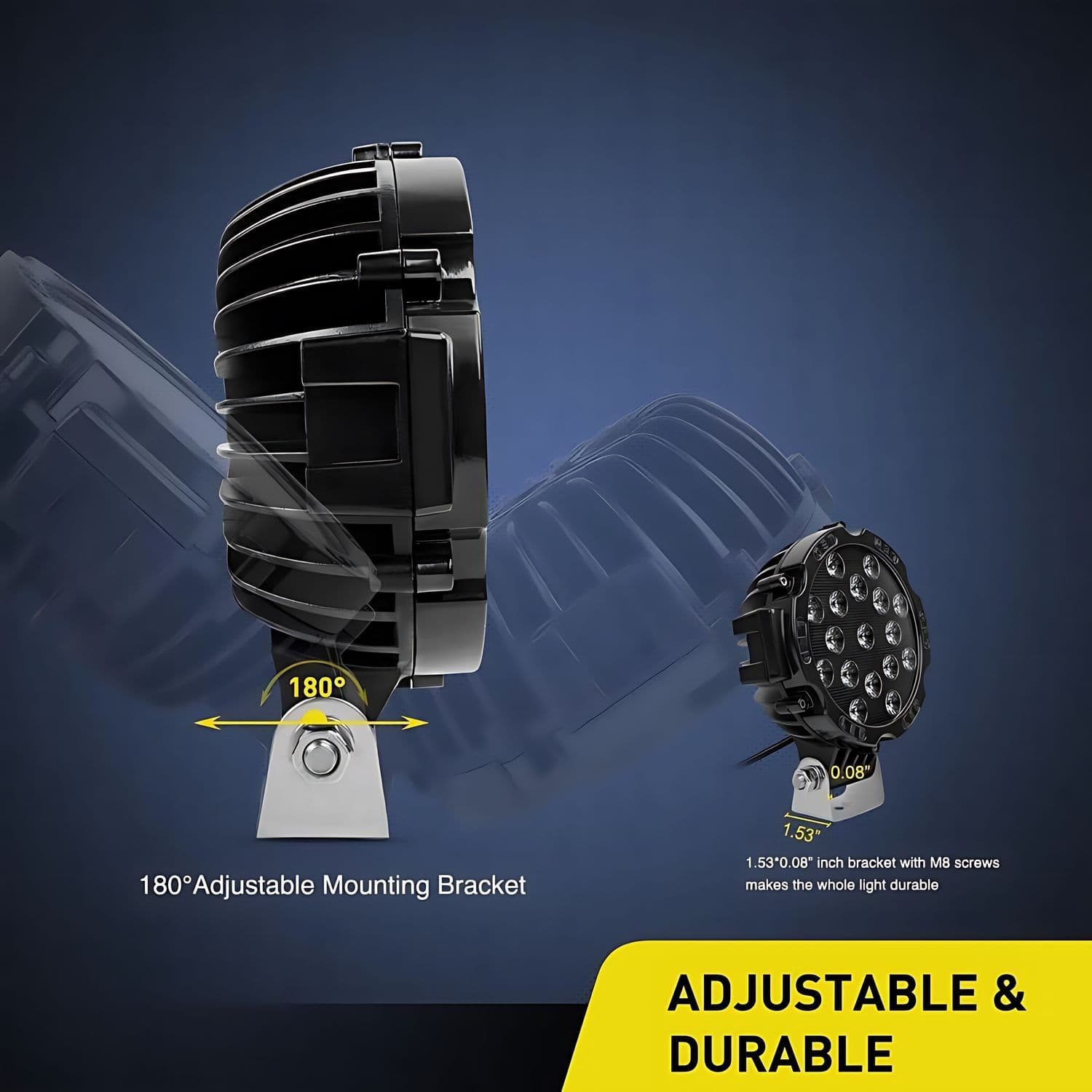 Foco Luz Led Neblinero 17 Led 51w Offroad 4x4 — imagen 7