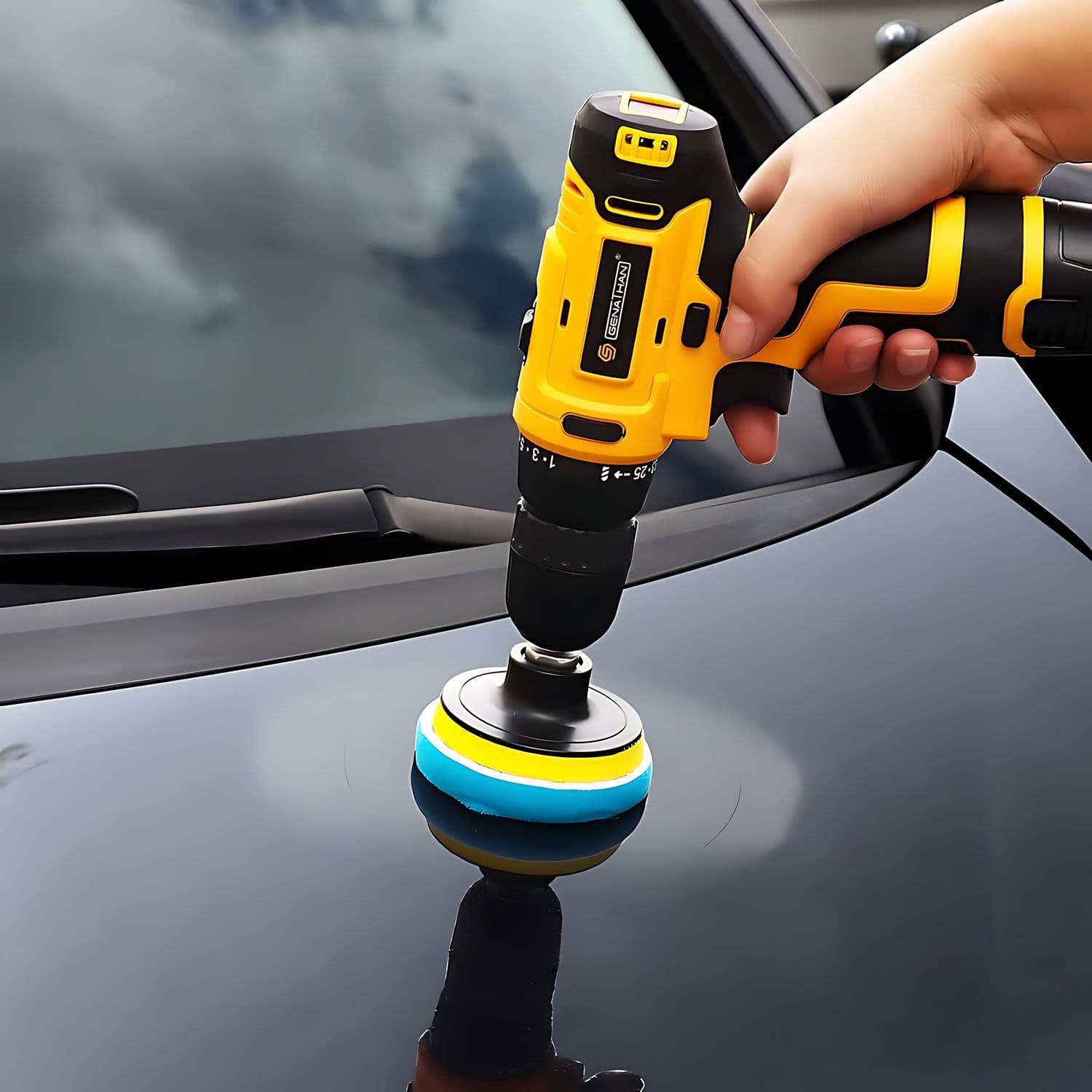 Kit De 11 Piezas uso Taladro para Pulir Auto con Esponjas — imagen 2