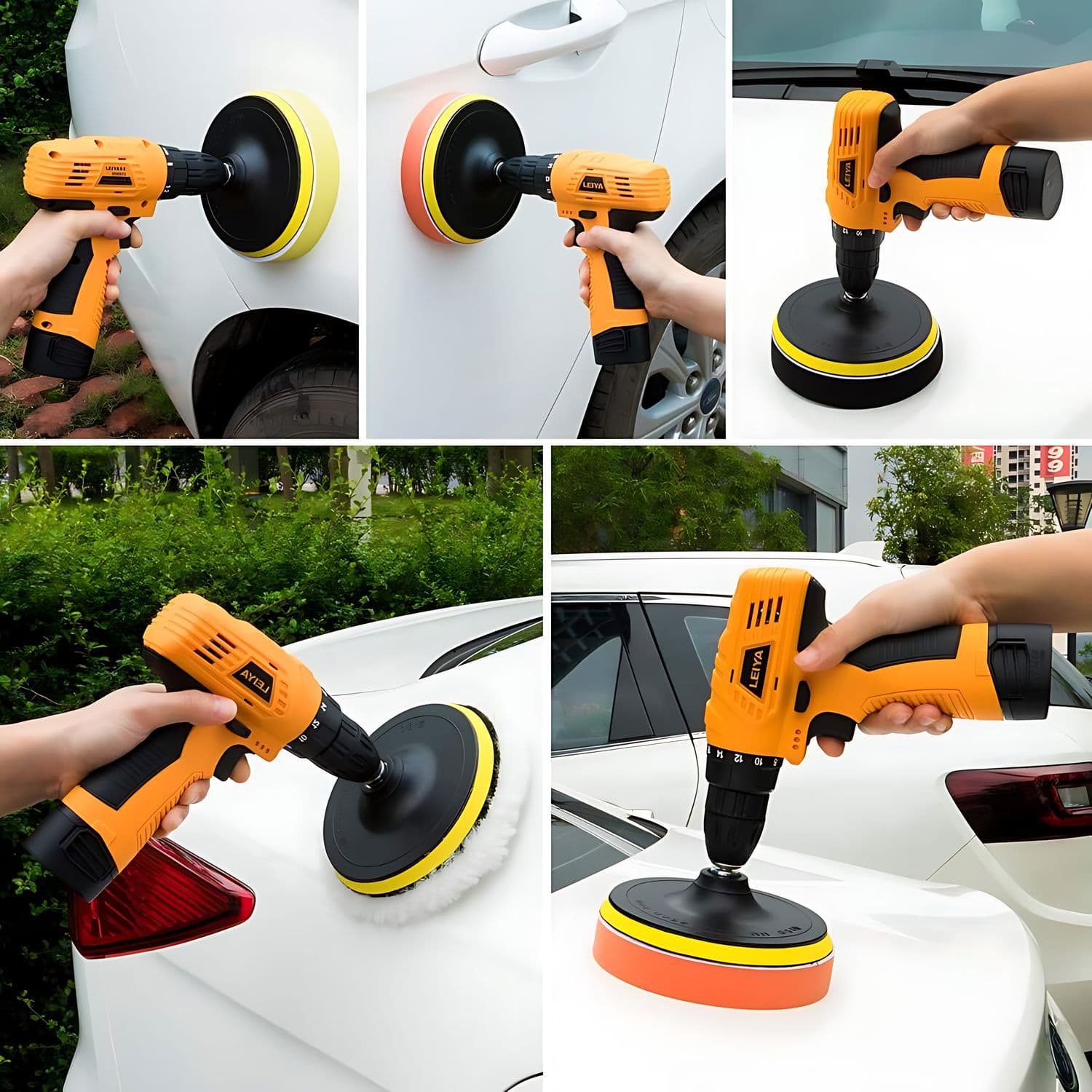Kit De 11 Piezas uso Taladro para Pulir Auto con Esponjas — imagen 8