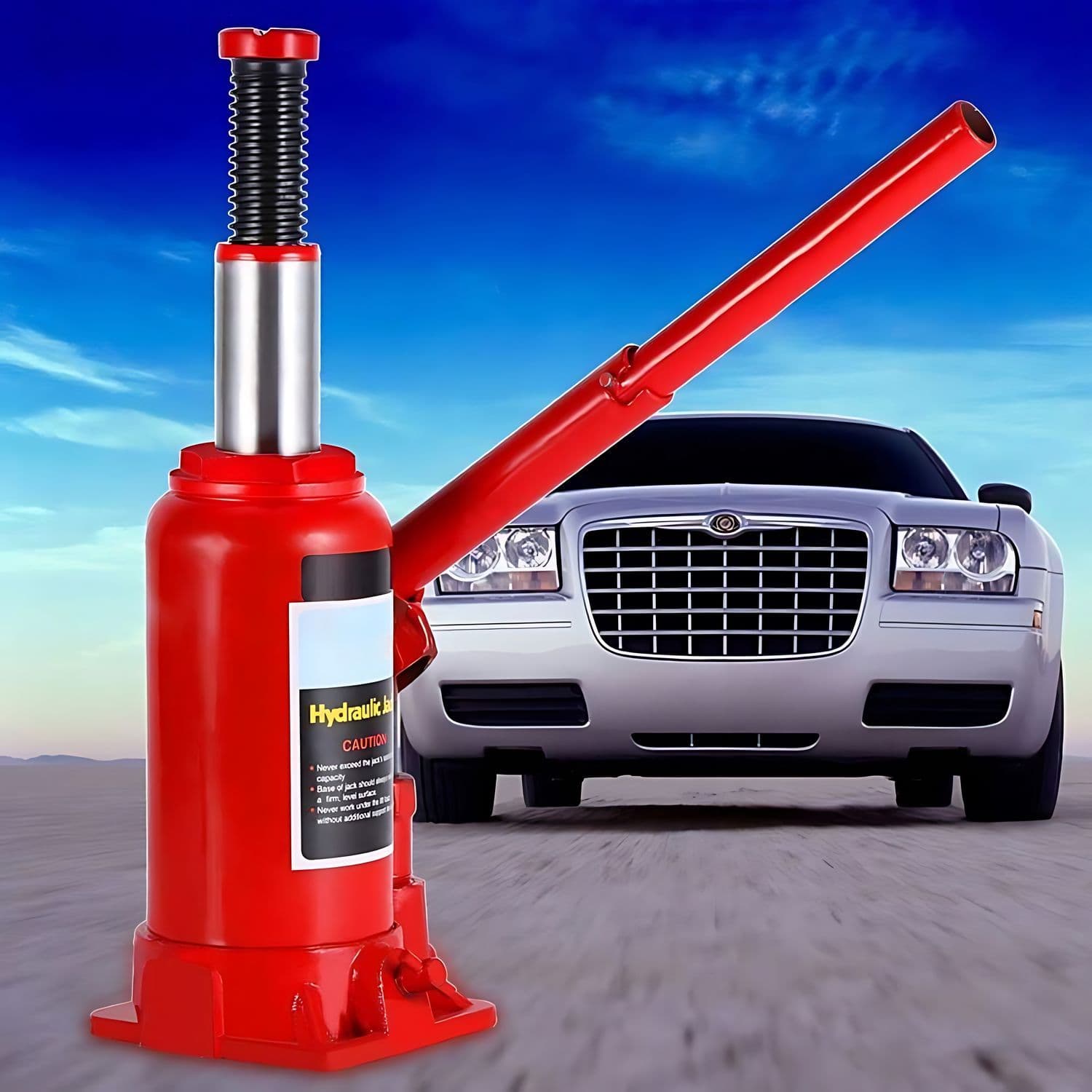 Gata Hidráulica Tipo Botella 10 Toneladas para Auto — imagen 4
