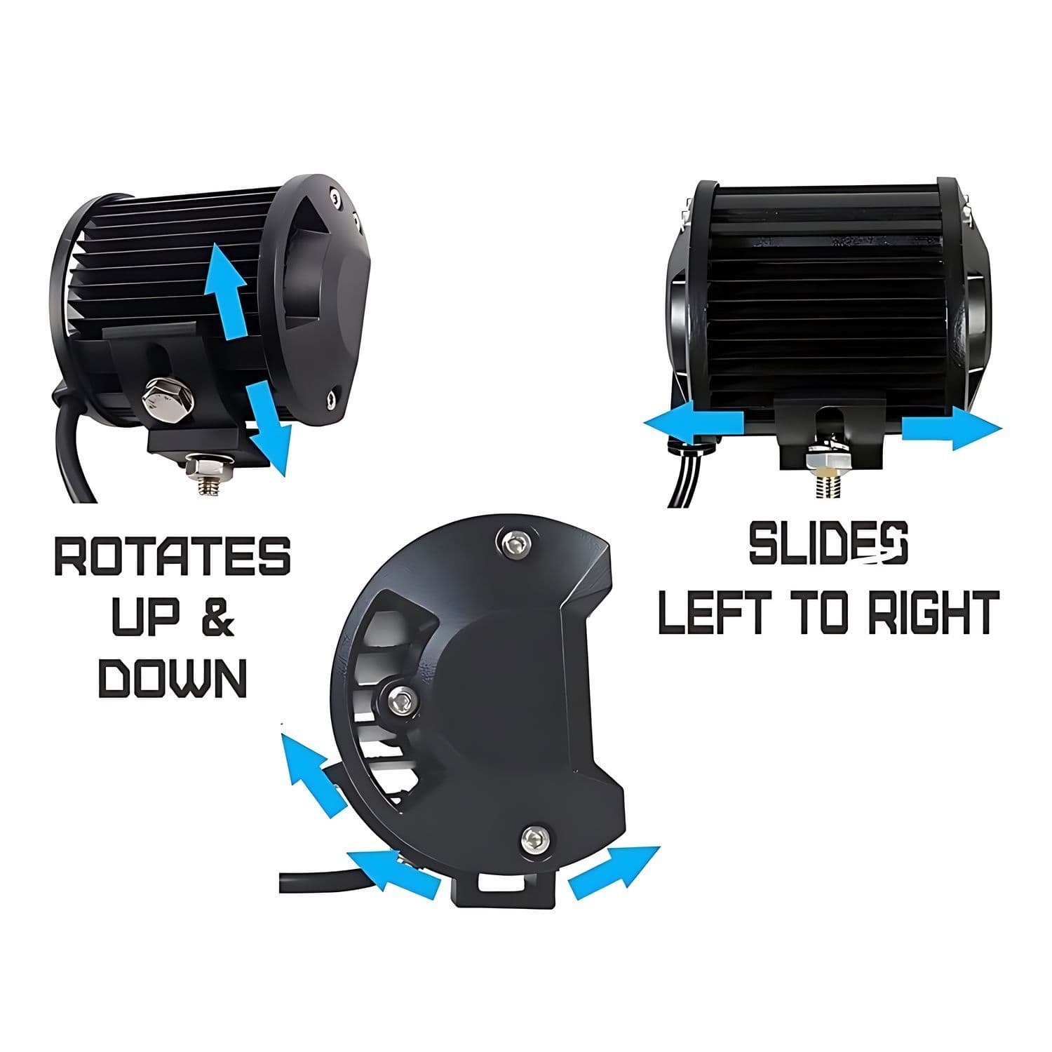 Foco Neblinero Led con Luz Doble 7d 36w 4 Pulgadas para Auto — imagen 3