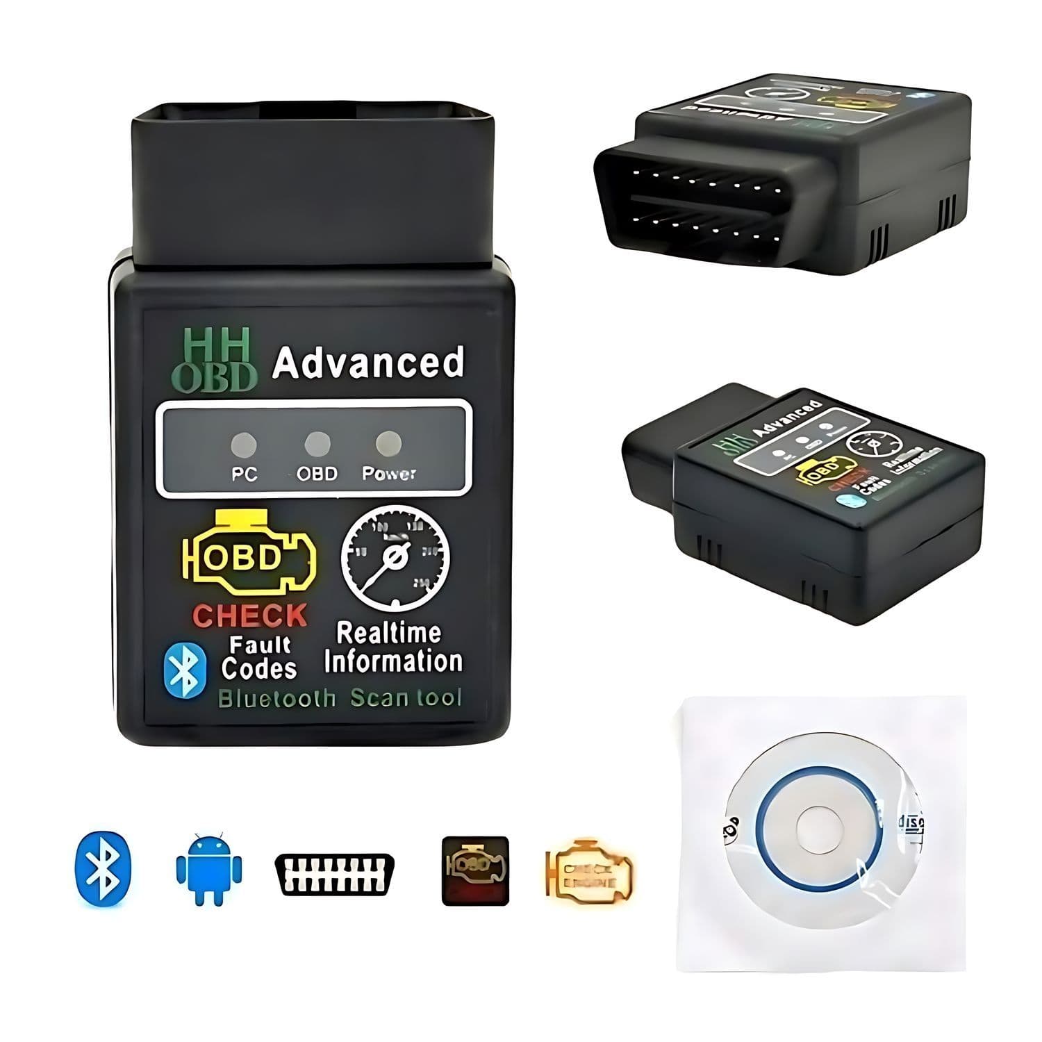 Scanner Automotriz mini Elm327 Bluetooth hh Obd 2 V2.1- — imagen 3