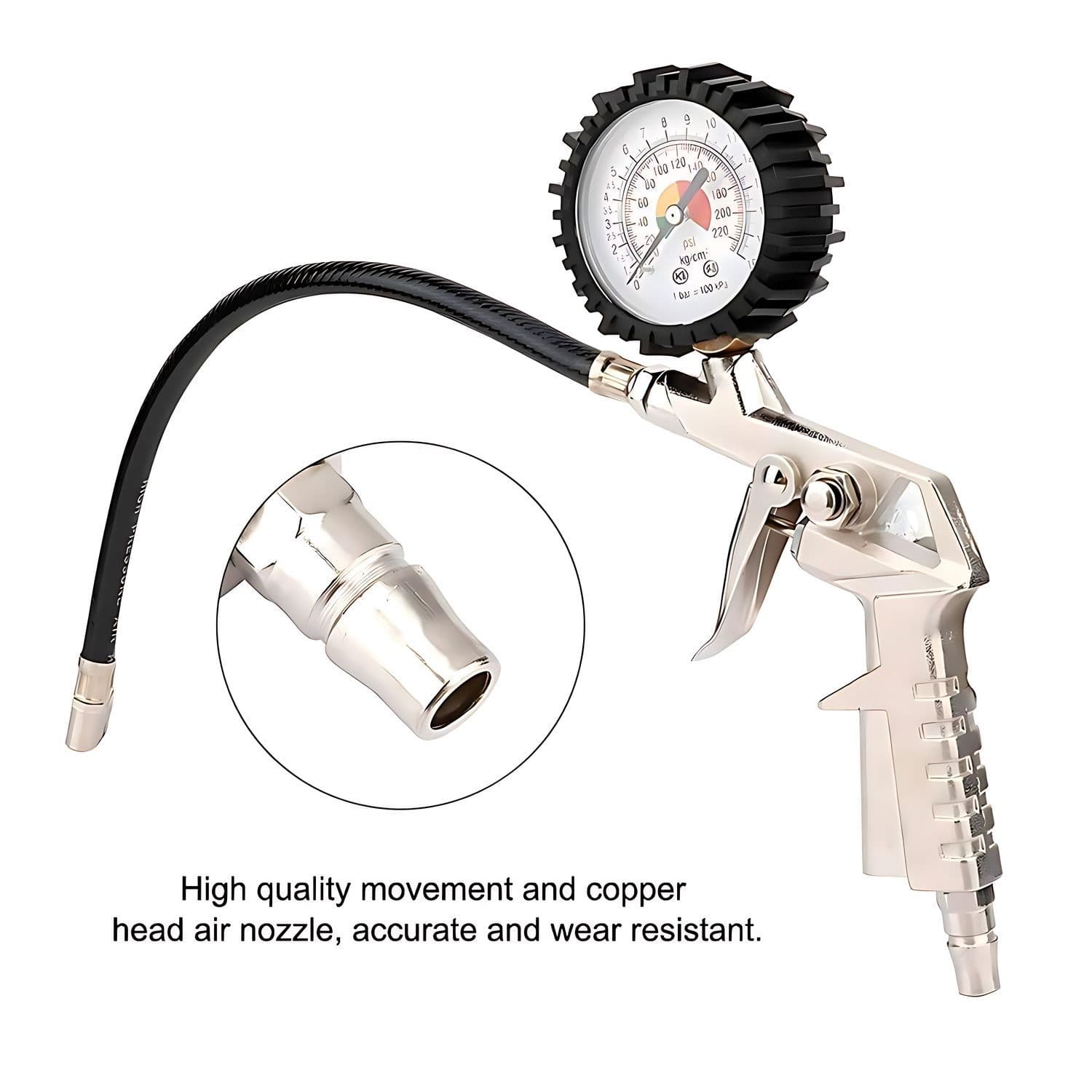 Pistola Para Inflar Y Calibrar Neumaticos Con Manometro — imagen 3