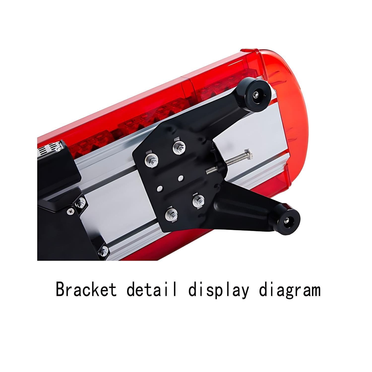 Baliza Led Barra Auto Rojo Azul Emergencia 120cm 88 Led 12v — imagen 8